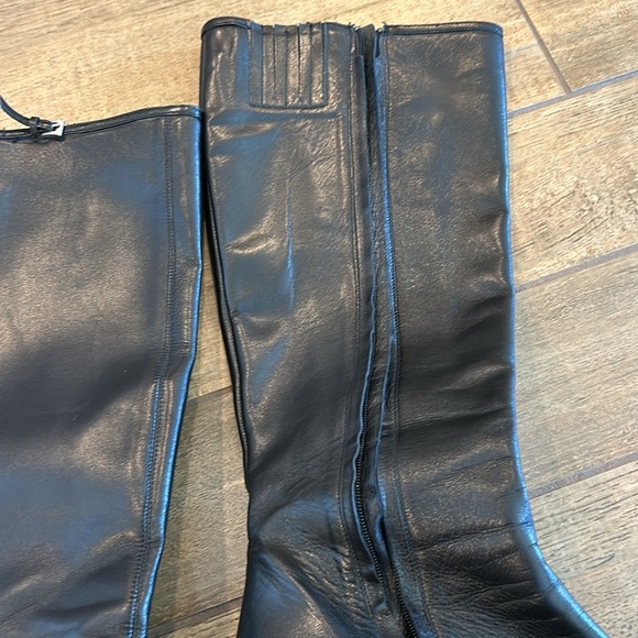 Banana Republic genuine leather black stiletto boots. - Picture 5 of 9